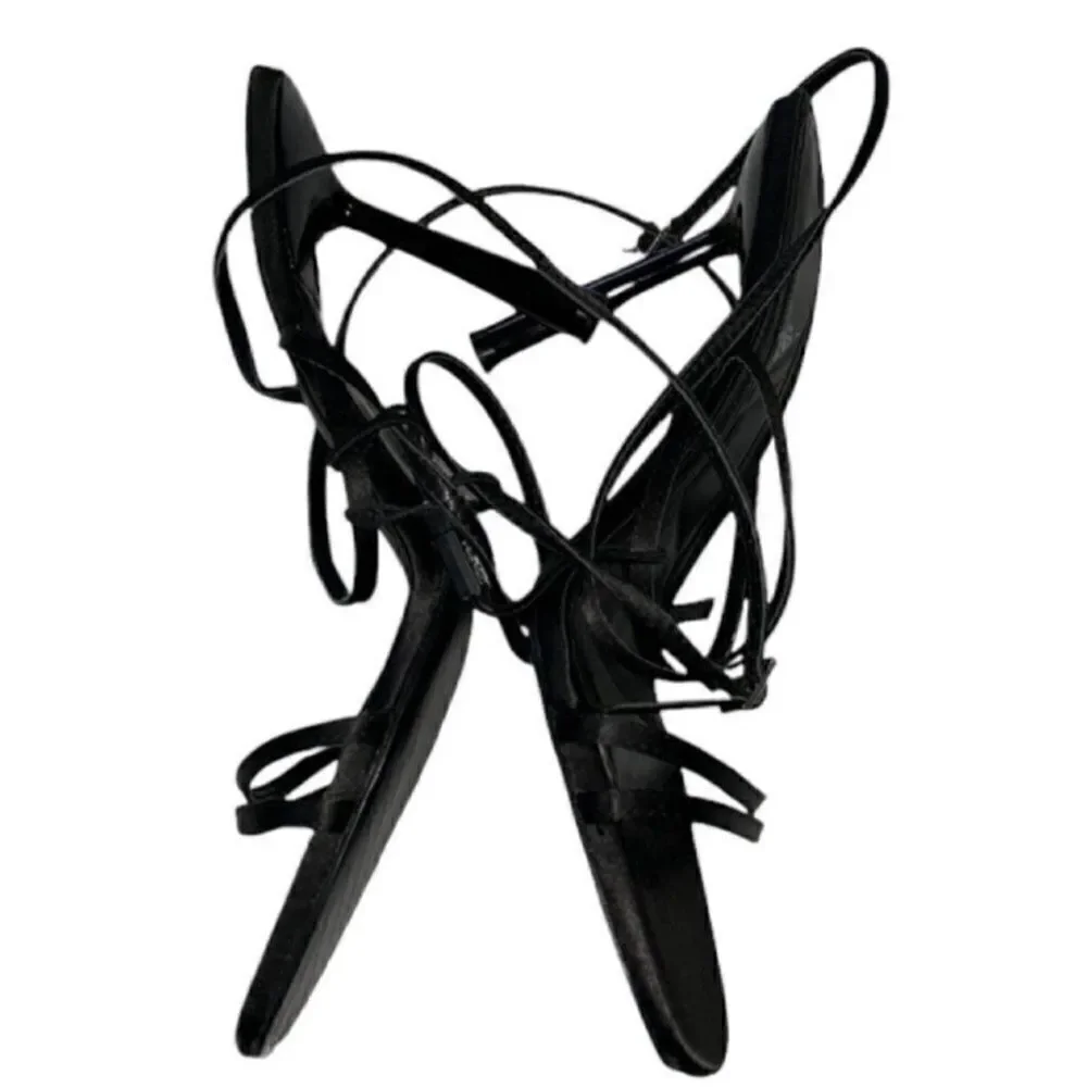 Zara Stappy Black Sandals(Size 10) - Picture 4 of 6